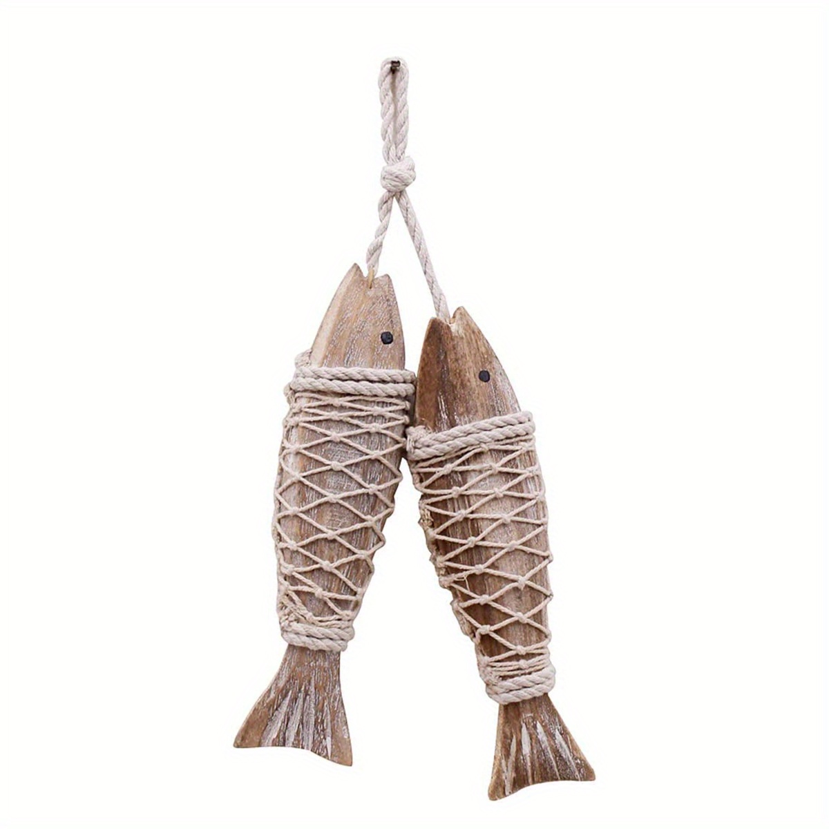 Hanging Wooden Fish Plaque Wooden Tag Rustic Nautical Fish - Temu