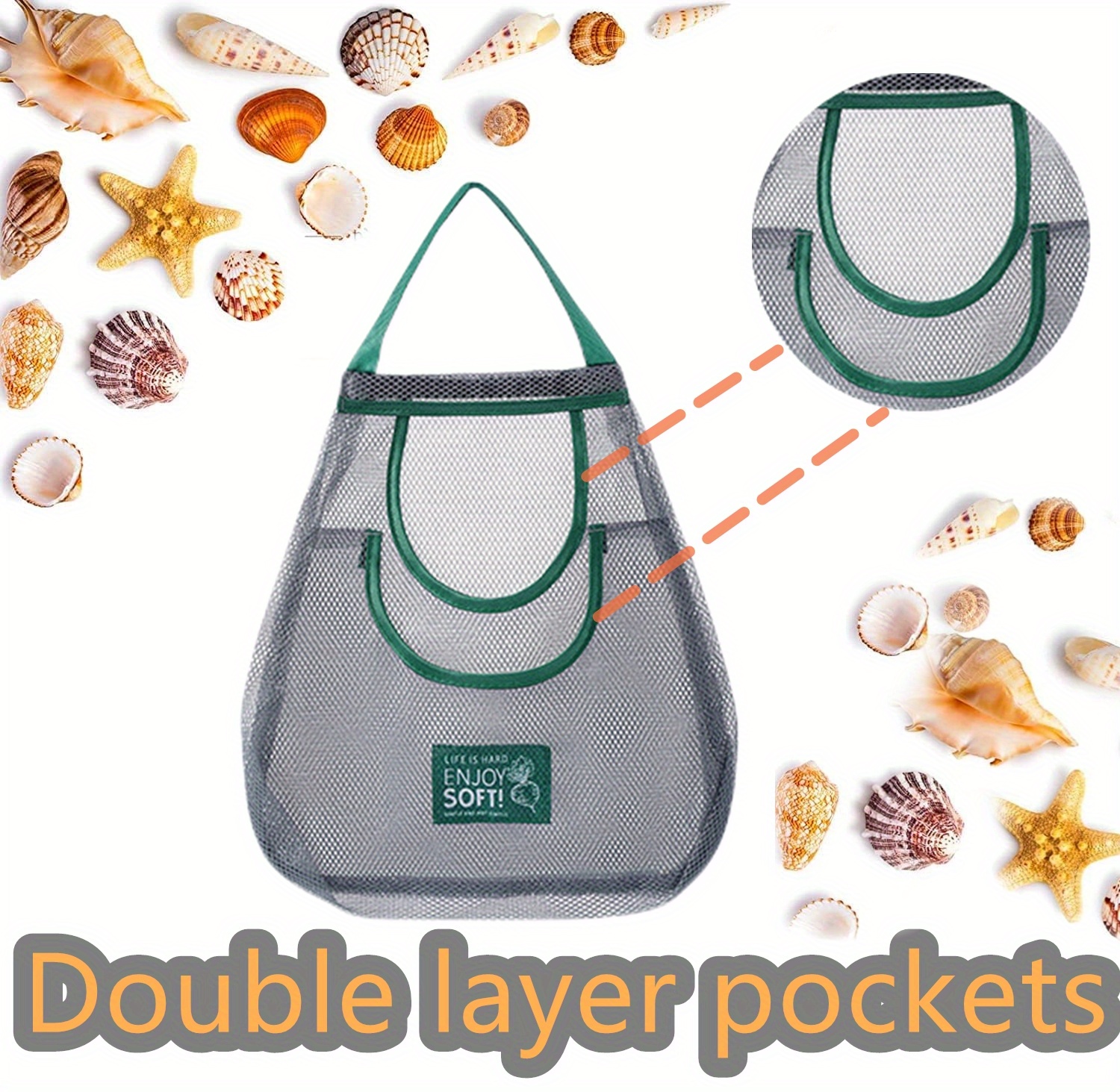 Beach Mesh Shovel Mesh Beach Bag Shovels Temu