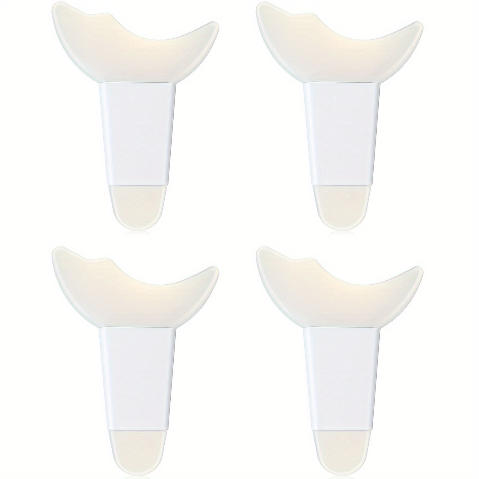 4 Pcs Mascara Eyelash Guard Applicator Double Head Tool Silicone Reusable