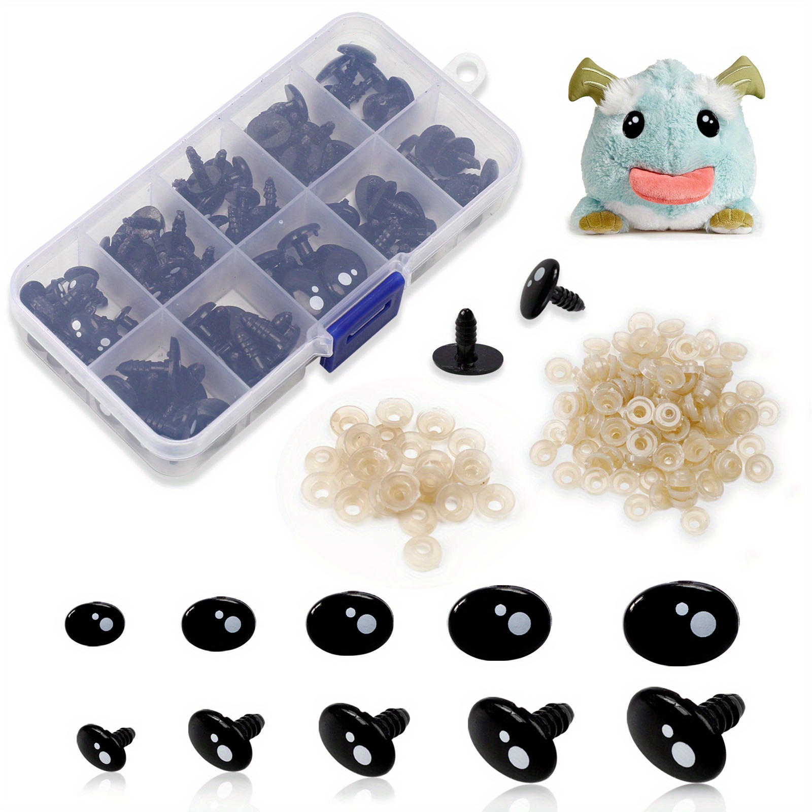 Plastic Safety Crochet Eyes With Washers For Crochet Crafts - Temu  Philippines