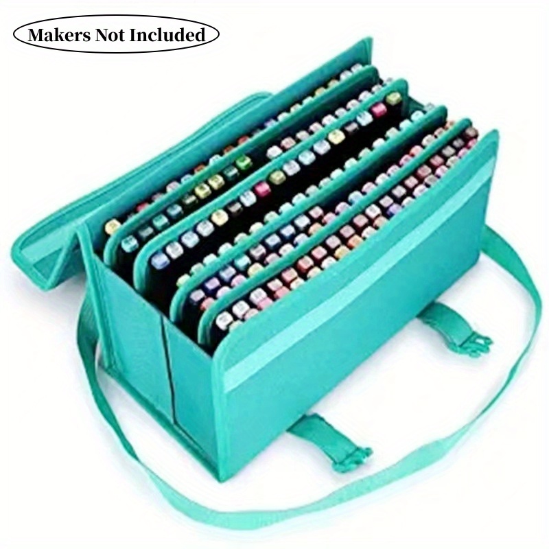 120 Slot Marker Pen Case Large Capacity Foldable Marker - Temu