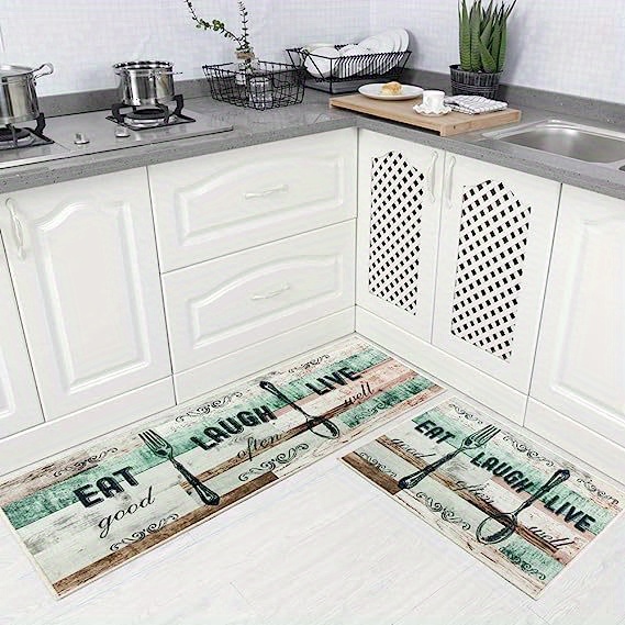 Kitchen Utensils Printing Floor Mat Home Kitchen Non slip - Temu