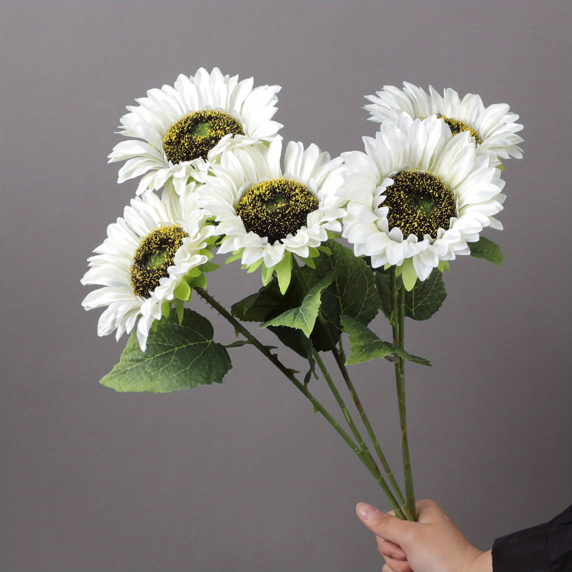 7 Heads Artificial Sunflower Fake Flowers Sunflowers Indoor - Temu