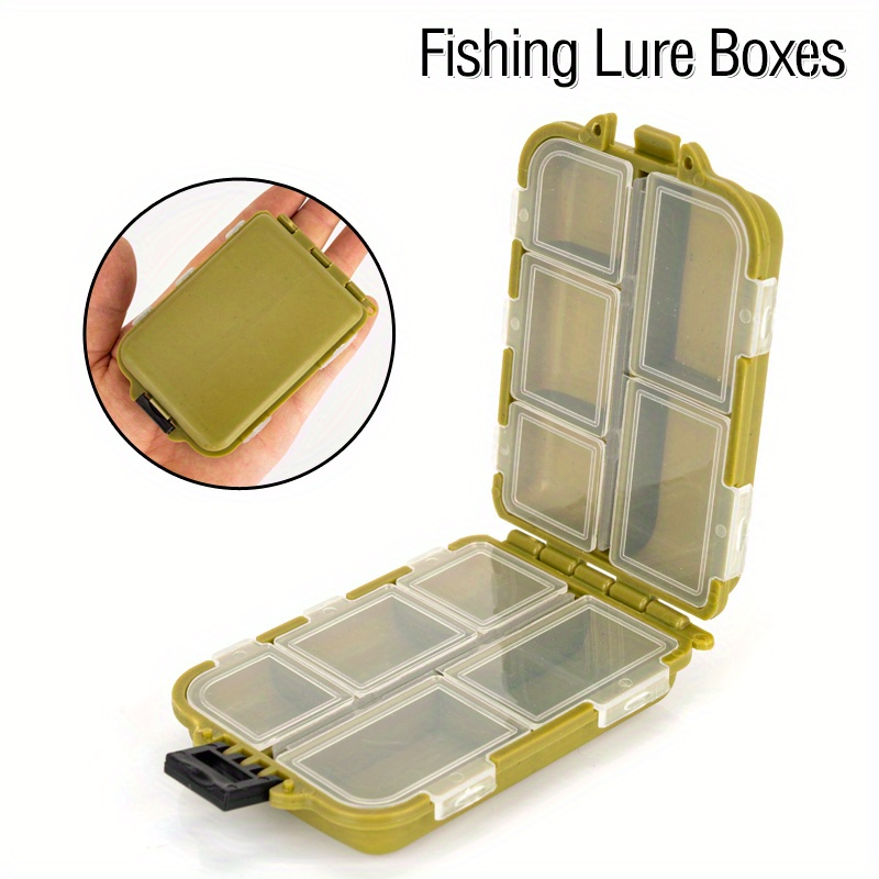 Fishing Tackle Box, Large Capacity Tackle Storage Tray Widely Used Multi  Compartments Light Durable Double Sided for Camping