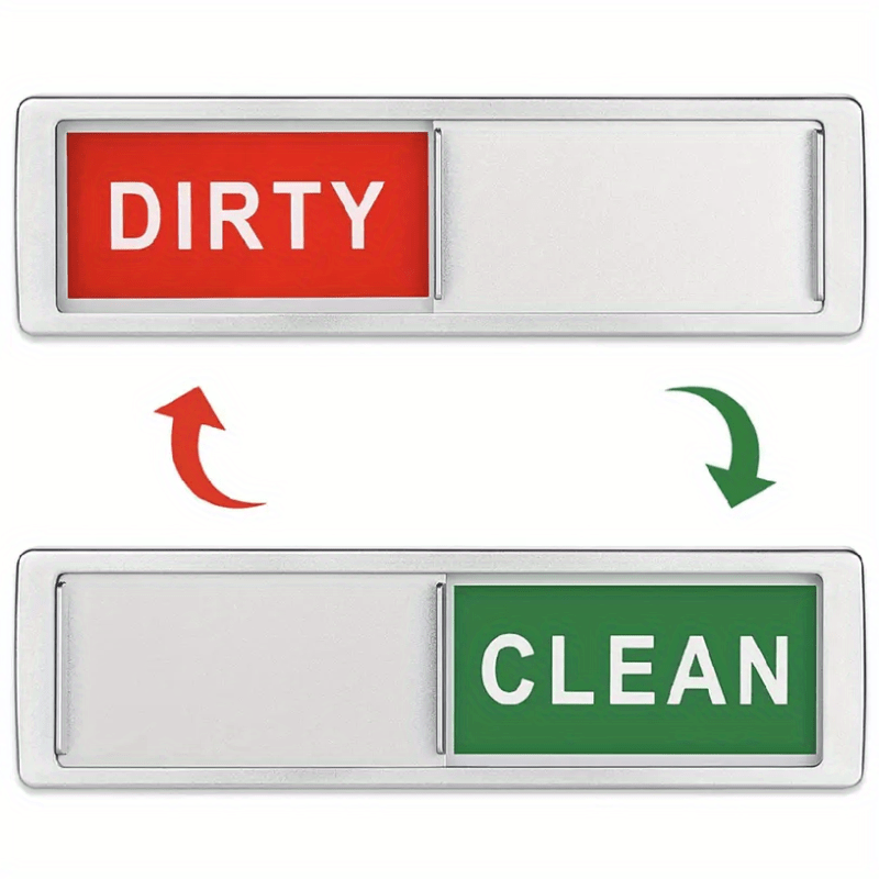 Aimant pour lave-vaisselle CLEAN / DIRTY signe Rouge/vert