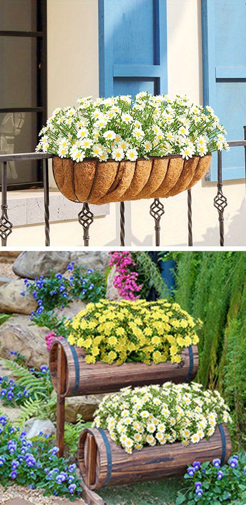 Artificial Daisy Flowers, Indoor Outside Fake Flowers, Small Daisies For  Decoration Hanging Plants No Fade For Garden Porch Window Box Home Wedding  Farmhouse Decor, Room Decor, Home Decor - Temu United Arab