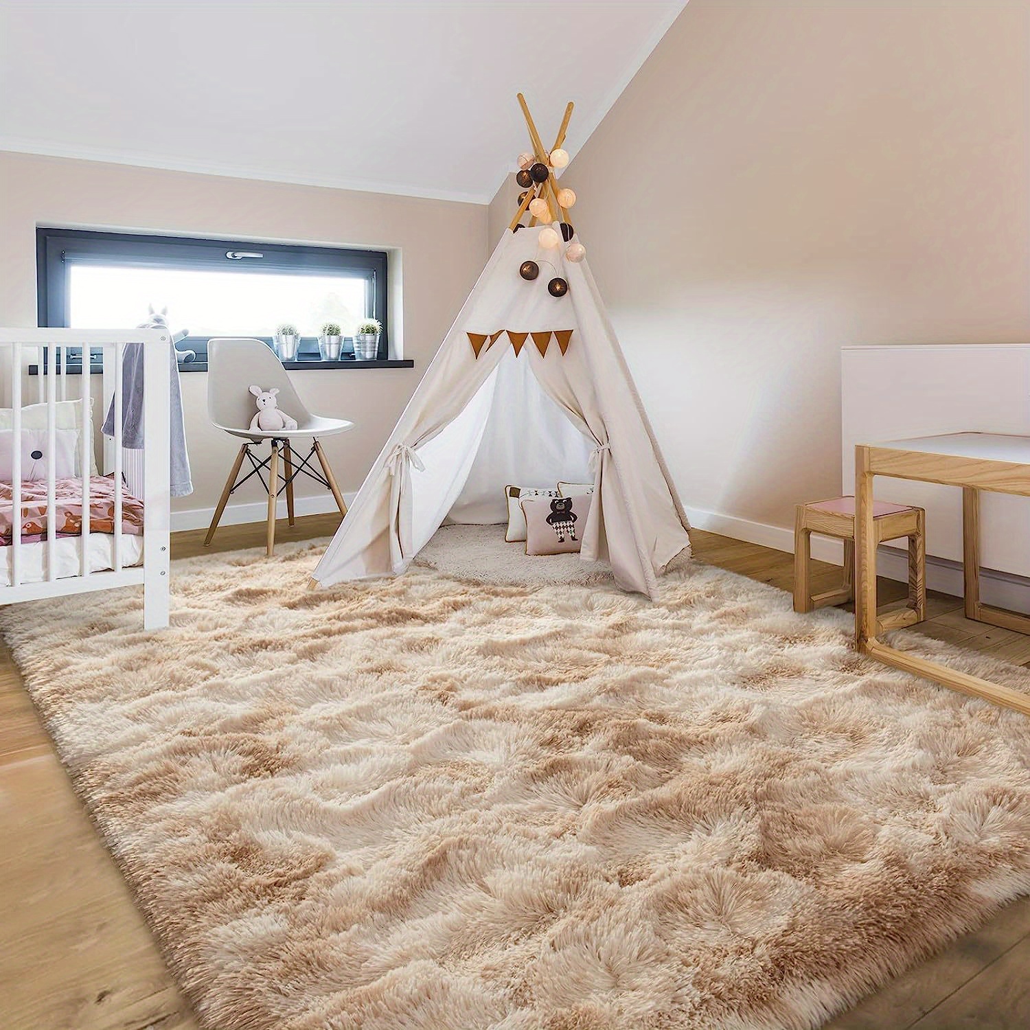 Oval Center Teppich für Wohnzimmer Große Teppiche Plüsch Flauschige  Kinderzimmer Kinder Bett Zimmer Haarig weiche Fußmatten Wohnkultur