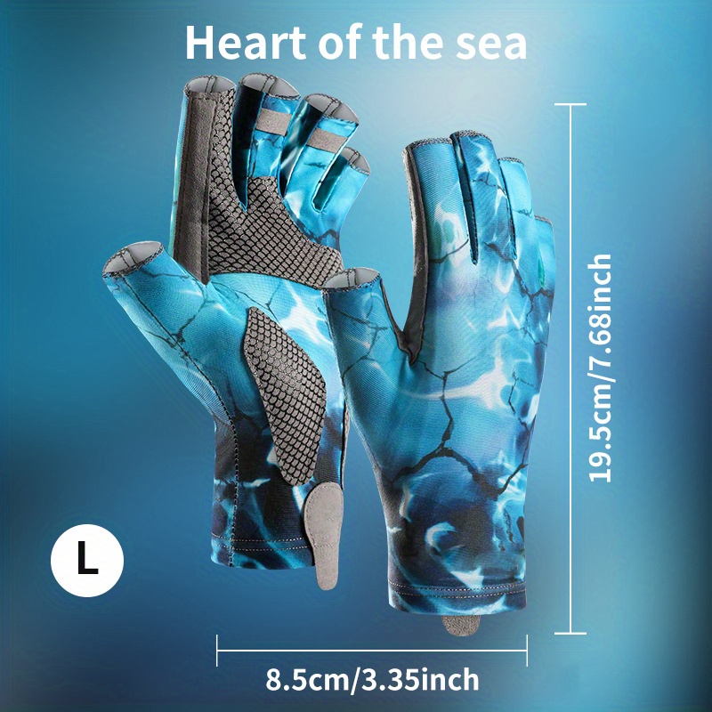 Sun Fishing Glove - Blue Camo - Suspenz