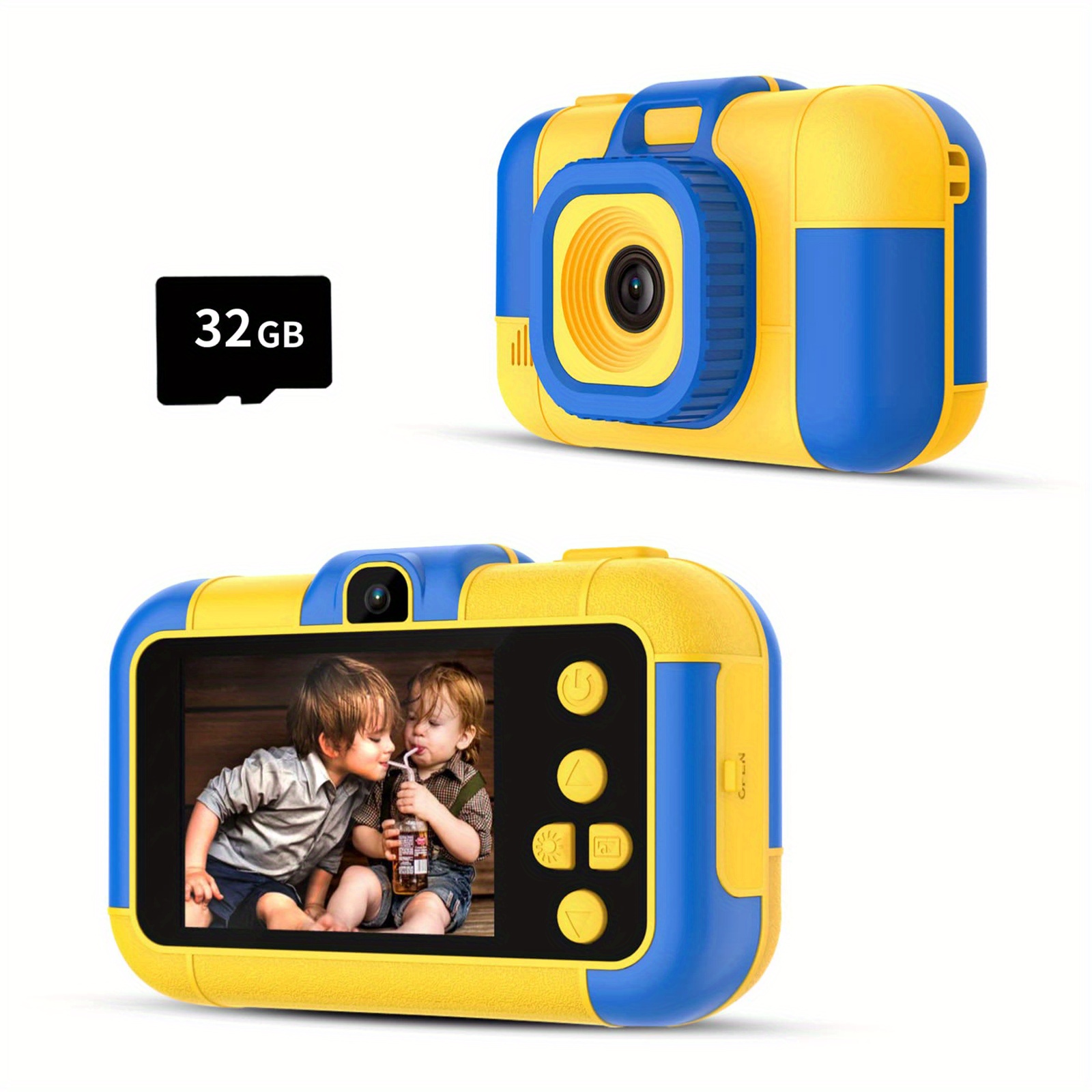  Cámara digital para niños, cámara para niños pequeños, cámara  para niños con pantalla de 2 pulgadas y tarjeta SD de 32 GB, cámara para  niños, juguetes para niñas de 5 años