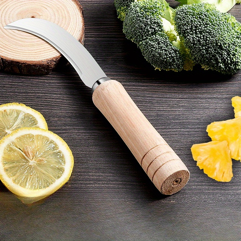 Abaodam Banana Fruit Cutter Fruit Peeling Knife Stainless Steel Knife  Cutter Sickle Multifunctional for Mango Pineapple Banana Orange Grass  Cutter