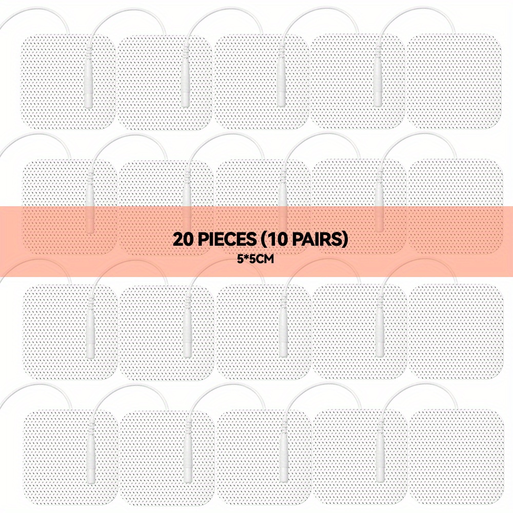 20 Pairs Electrode Pads With Conductive Gel With Box For TENS Unit Size  5*5cm