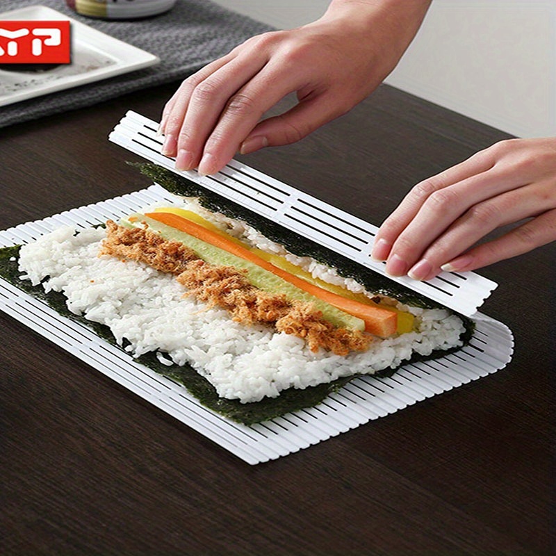 Sushi Roller Mat, Diy Sushi Roller, Portable Rice Roller, Professional Diy Sushi  Mat For Nori Rolls, Gimbap, Hand-rolled Sushi, And Sushi Molds, Plastic Sushi  Roller, Baking Tools, Kitchen Accessories - Temu