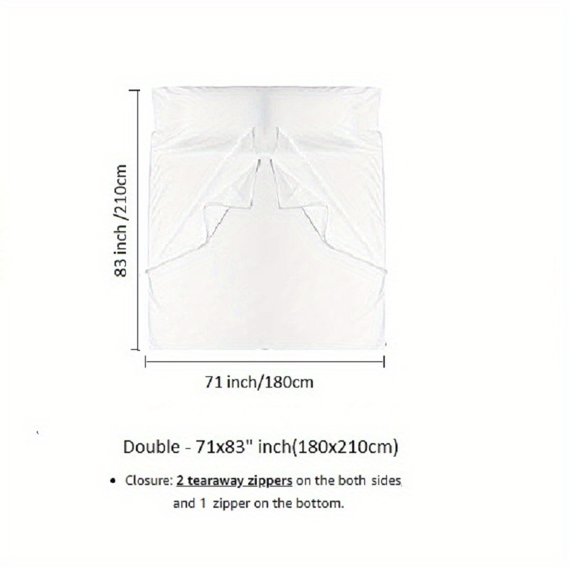 Forro De Saco De Dormir Fino Portátil Compacto Y Ligero Para - Temu