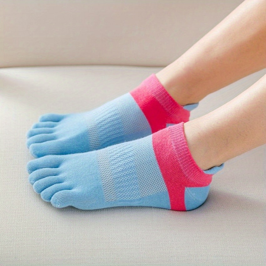 Two Tone Ankle Socks Low Cut Thin Socks for Summer