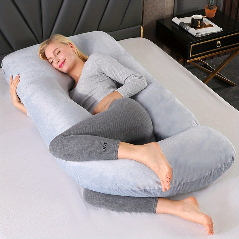 Pregnancy Pillow U Shape Full Body Pillow And Maternity Support For  Pregnant Womengray