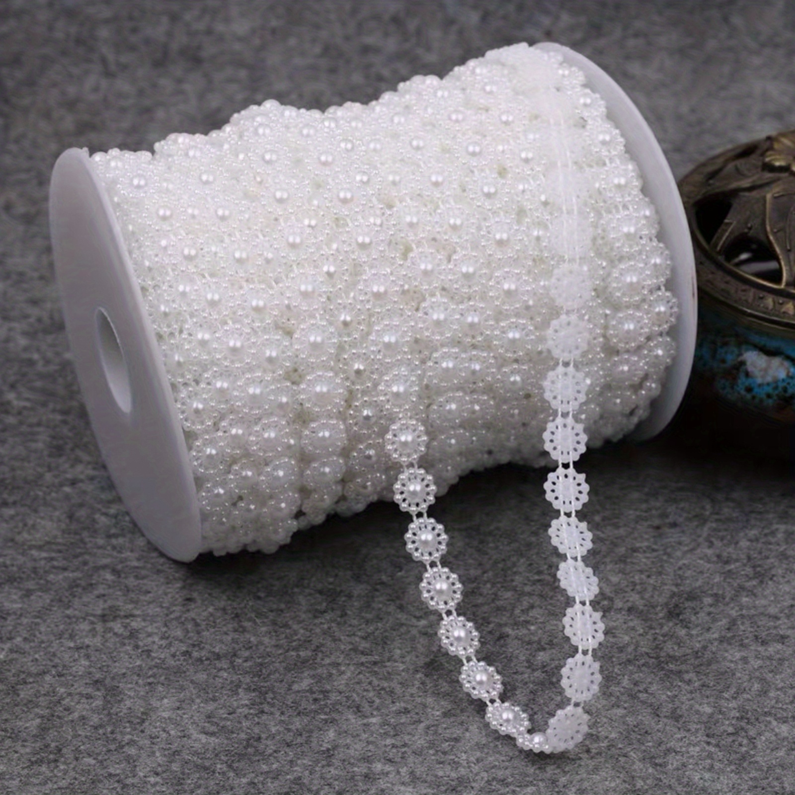 1 Roll/1 Roll Sunflower Chain Link Beads For Diy Handmade Hair Accessories, Jewelry Making Supplies, Wood Not Included