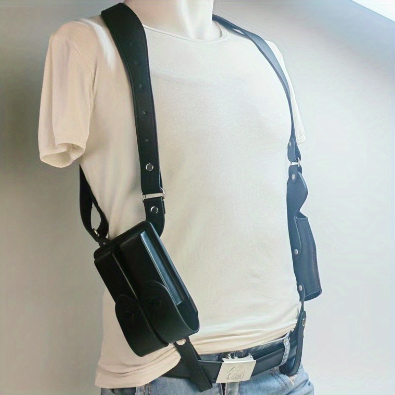 Leather Shoulder Holster Concealed Carry Comfortable - Temu