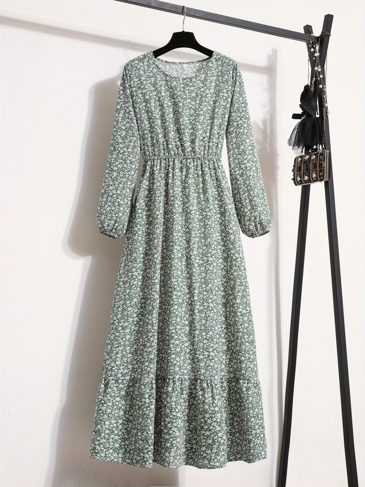 long sleeve flowy floral dress Helena Long Sleeve Floral Maxi Dress