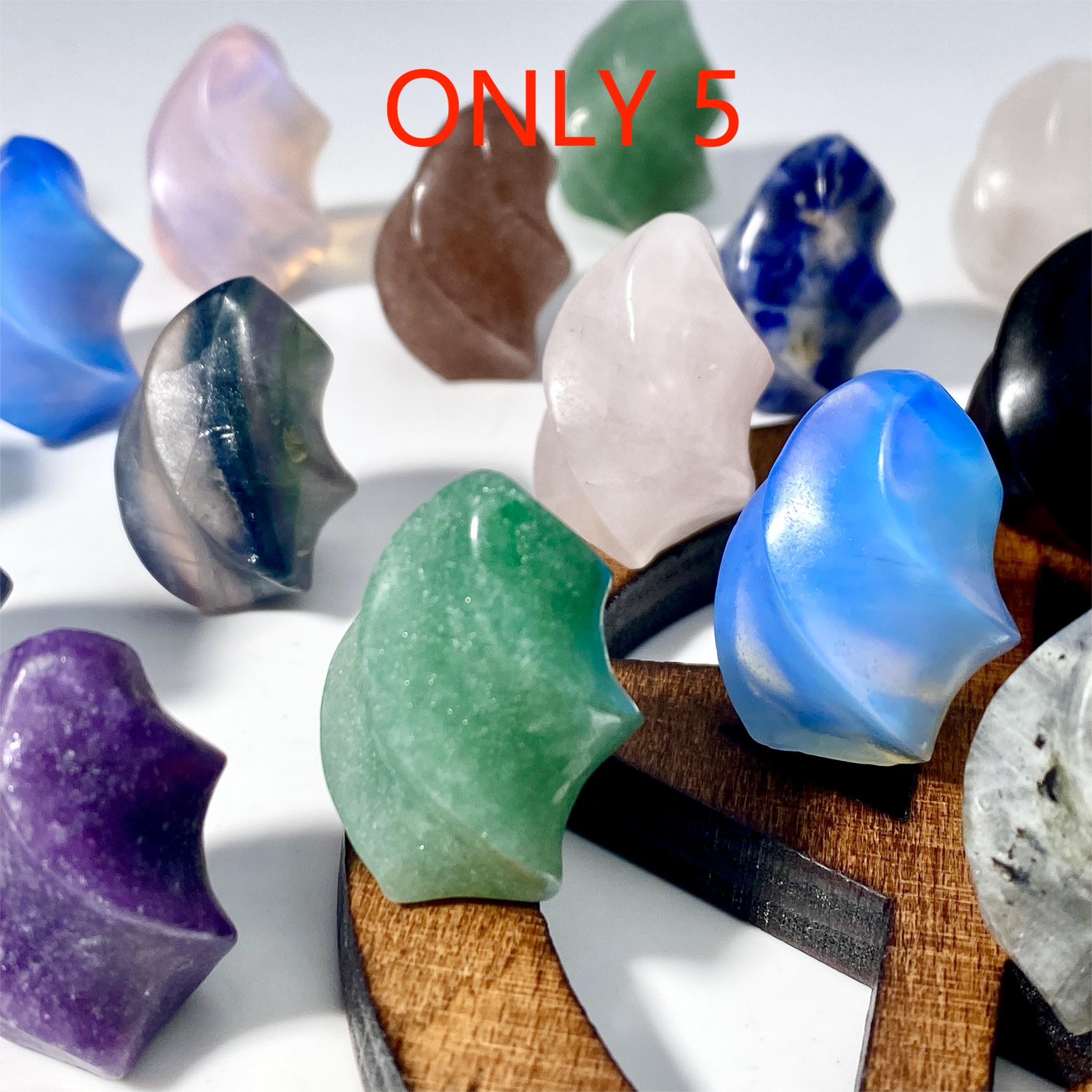 Natural Crystal Flame Carving Healing Stone