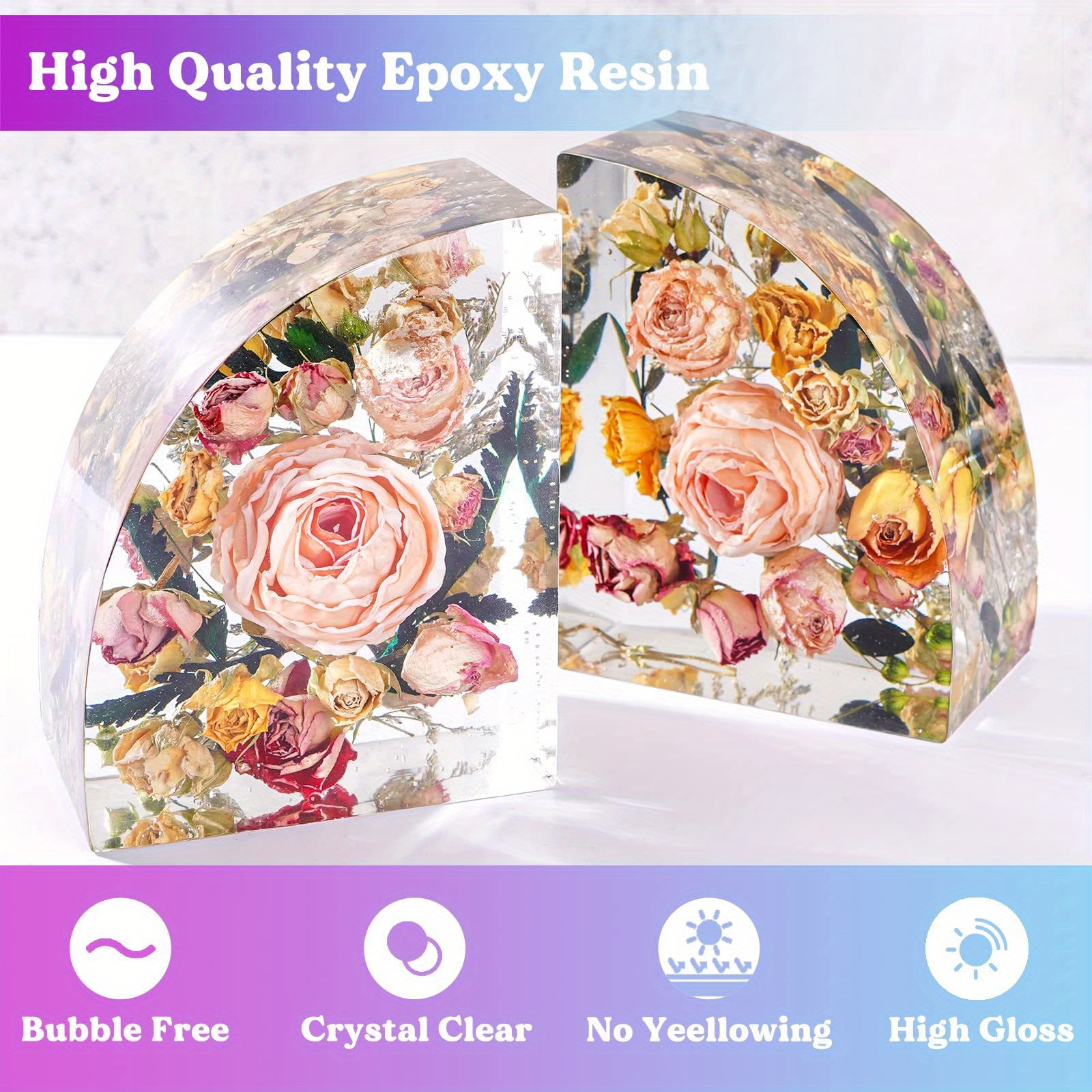 Super Clear Bubble Free Art Craft Preserved Flower Epoxy Resin - China Super  Clear Bubble Free Art Epoxy Resin, Super Clear Bubble Free Craft Epoxy  Resin