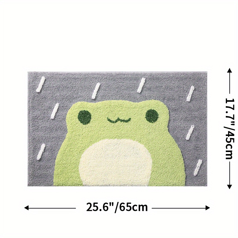 Non Slip Baby Bath Mat Foldable Cute Frog Baby Bath Mat Soft