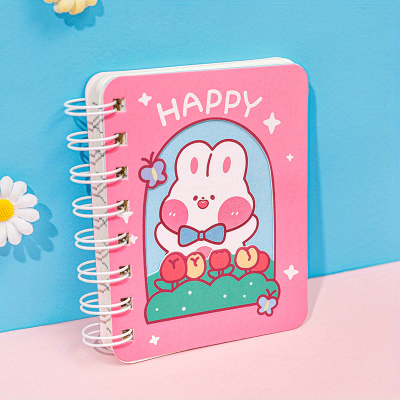 Spiral Cartoon A7 Coil Book Cute Mini Notebook Mini Pocket - Temu ...