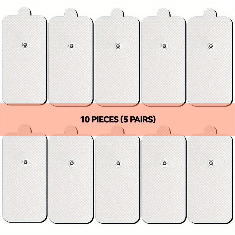 TENS Unit Replacement Pads, 40 Pcs Premium Quality Snap Replacement  Electrodes for TENS and EMS Muscle Stimulator, Using 3.5mm Snap Connector