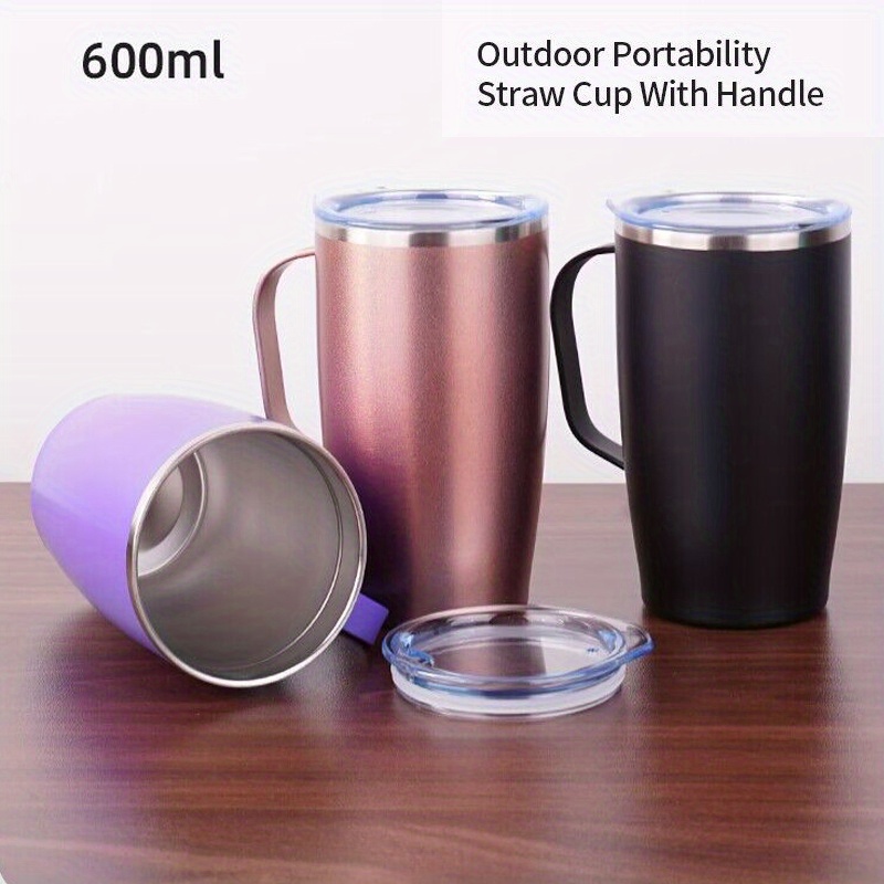 11.8 oz Coffee Mug, Vacuum Insulated Camping Mug with Lid, Double Wall  Stainless Steel Travel Tumbler Cup, Coffee Thermos Outdoor