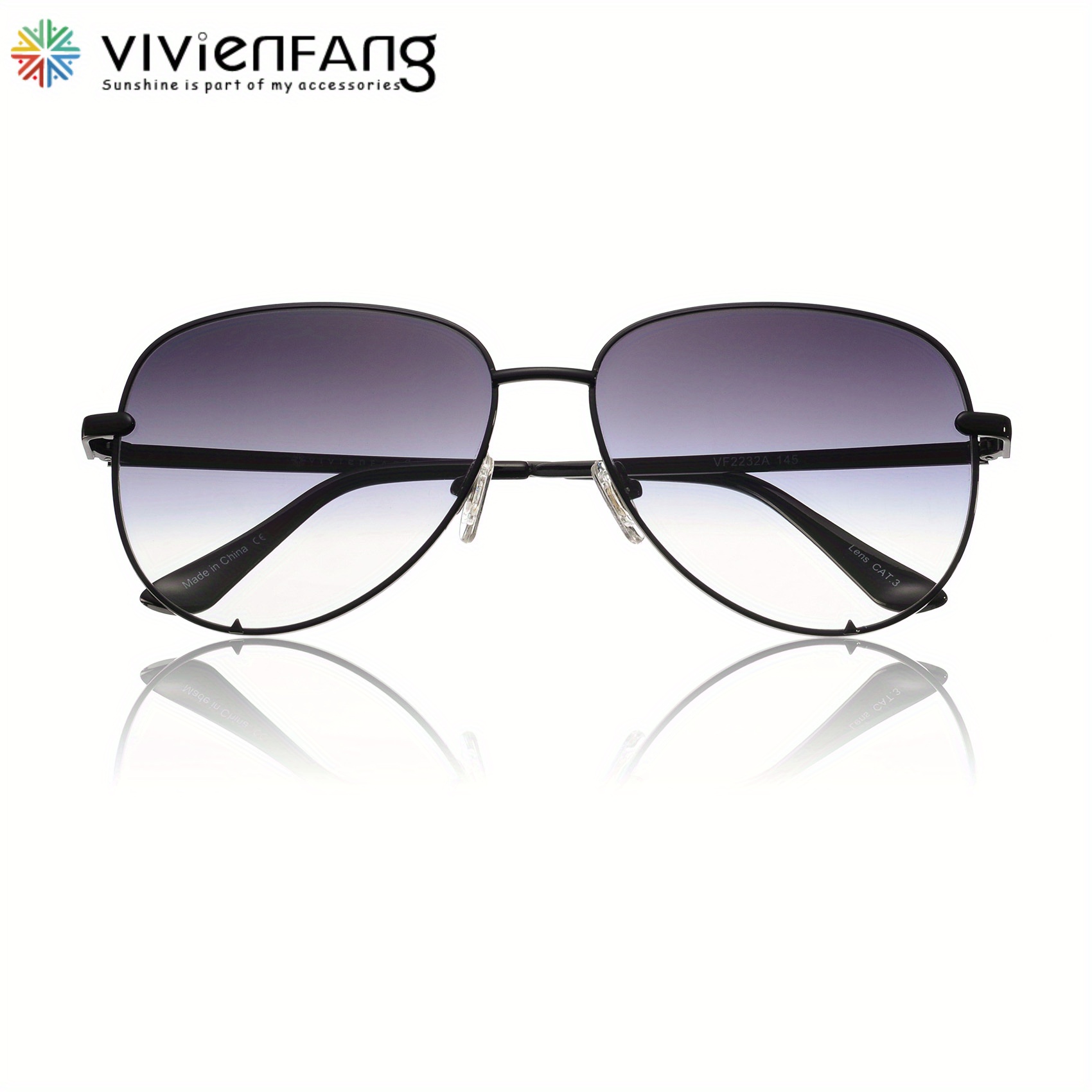 Vivienfang Classic Oversized Polarized Sunglasses - Temu