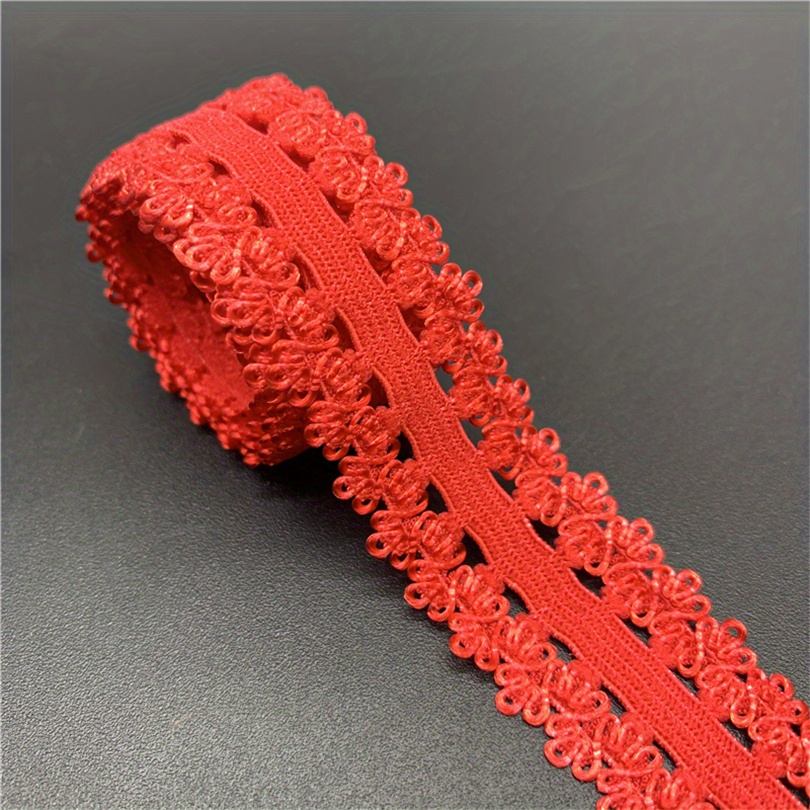 Stretch Lace Ribbon 1 Yard Elastic Frilly Trim Crocheted - Temu