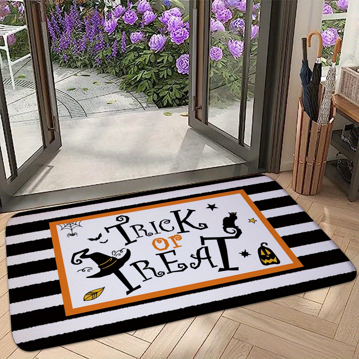 Dirt Resistant Halloween Welcome Doormat, Anti-slip Low Pile Indoor Outdoor  Entrance Mat, Absorbent Bath Mat, Suitable For Living Room Bedroom Bathroom  Kitchen Balcony Patio Carpet - Temu