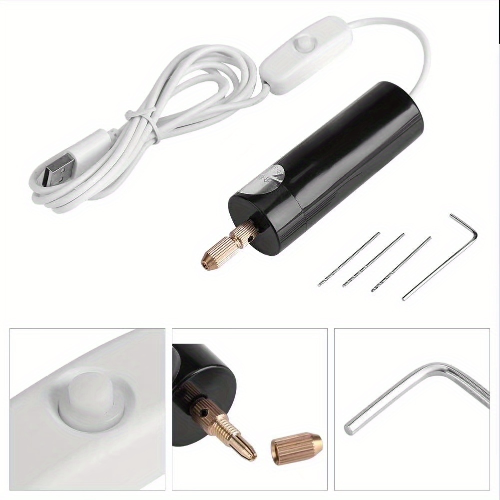 popular   mini electric drills portable handheld micro usb drill 5v for jewelry making diy wood craft for metal wood jewelry tools home electric drill hand drill multi purpose pow details 7