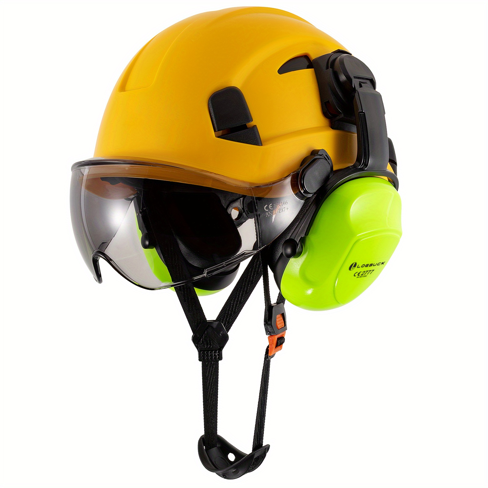 Casco de seguridad con lentes sale