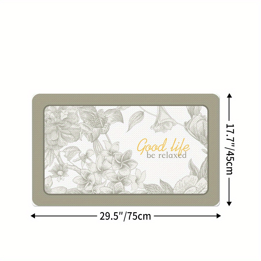 Best Deal for COVASA Non-Slip Anti Fatigue Kitchen Mat,Autumn Flowers and