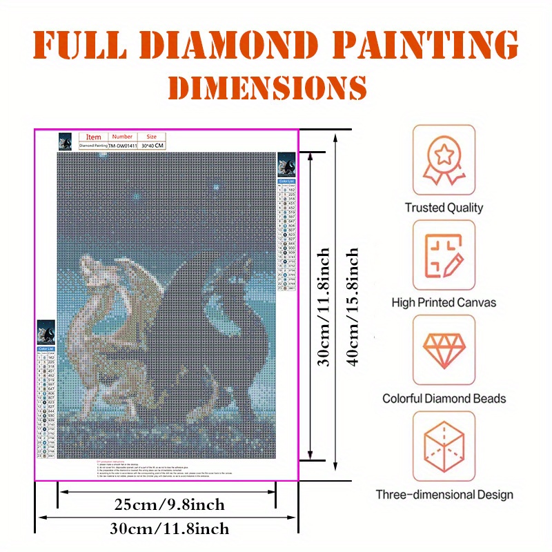 1pc 11.81*15.75inch/30*40cm Decorate As A Diamond Art For Adults DIY Gifts  Gemstone Art Diamond Painter Home Decoration Gifts Frameless