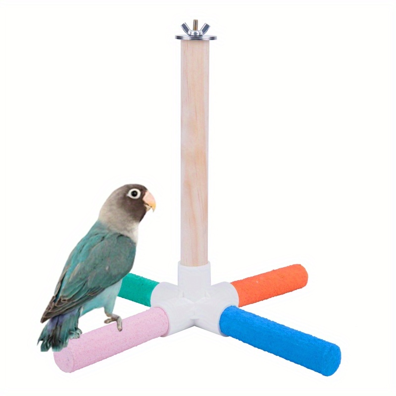 Parrot Stand Perch Paw Grinding Stick Ideal Birdcage - Temu