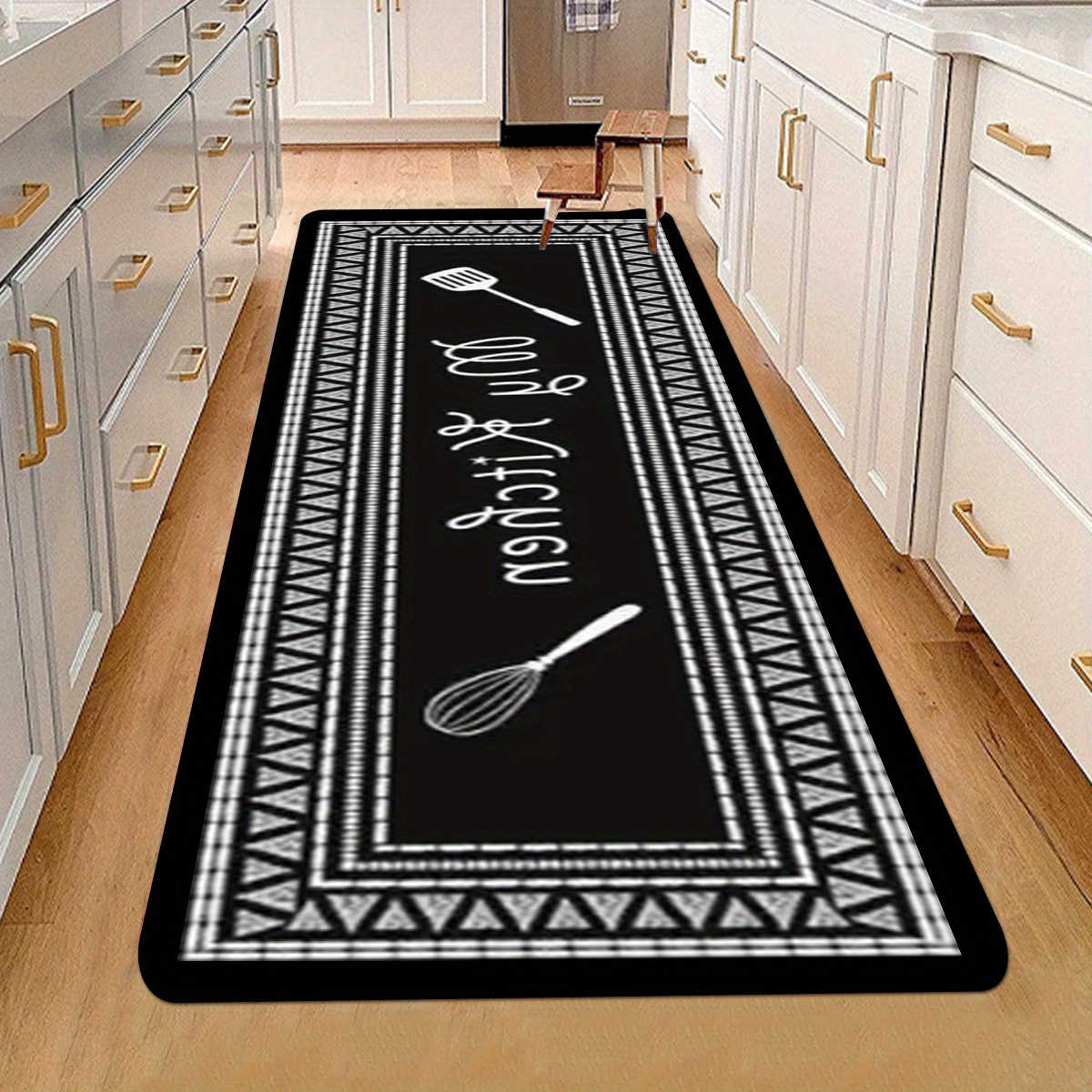 indeedshare cocina alfombra decorativa de refuerzo de goma antideslizante  Felpudo alfombra área entrada mats c…