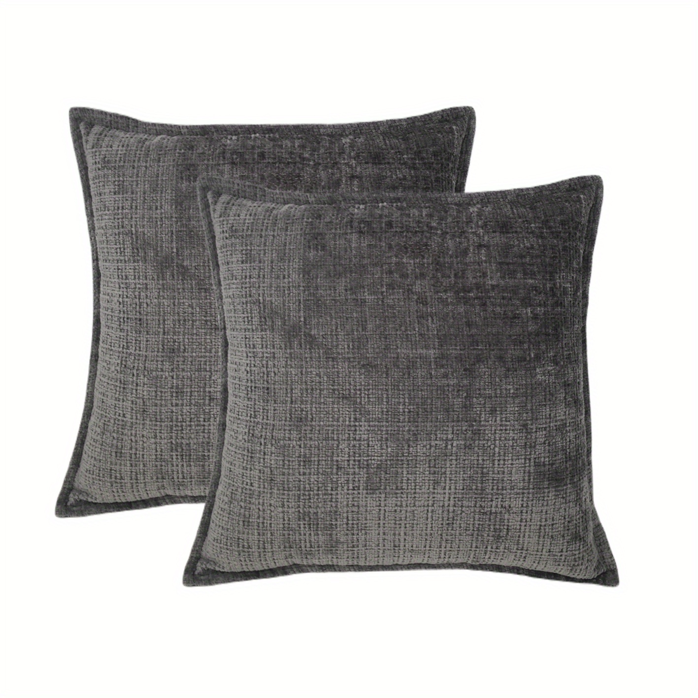 Rustic Farmhouse Chenille Pillow Covers - Solid Square Cushion Case For  Home Sofa Couch Decoration - Soft And Comfortable - Temu