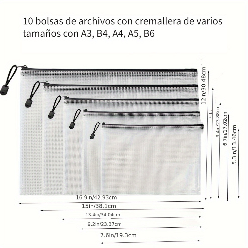 Bolsa Reutilizable Ziploc Grande Para Organizar - 10 Unidades