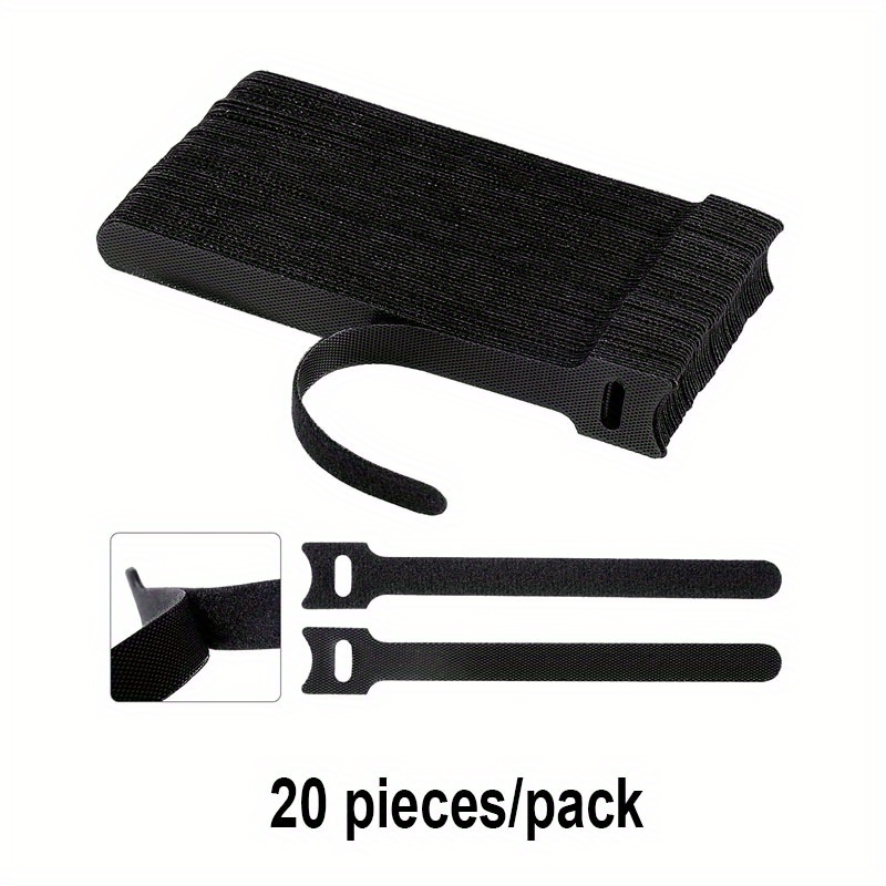 Double sided Strapping Reusable cable ties 12mm wide,Self-adhesive Cable  Tidy