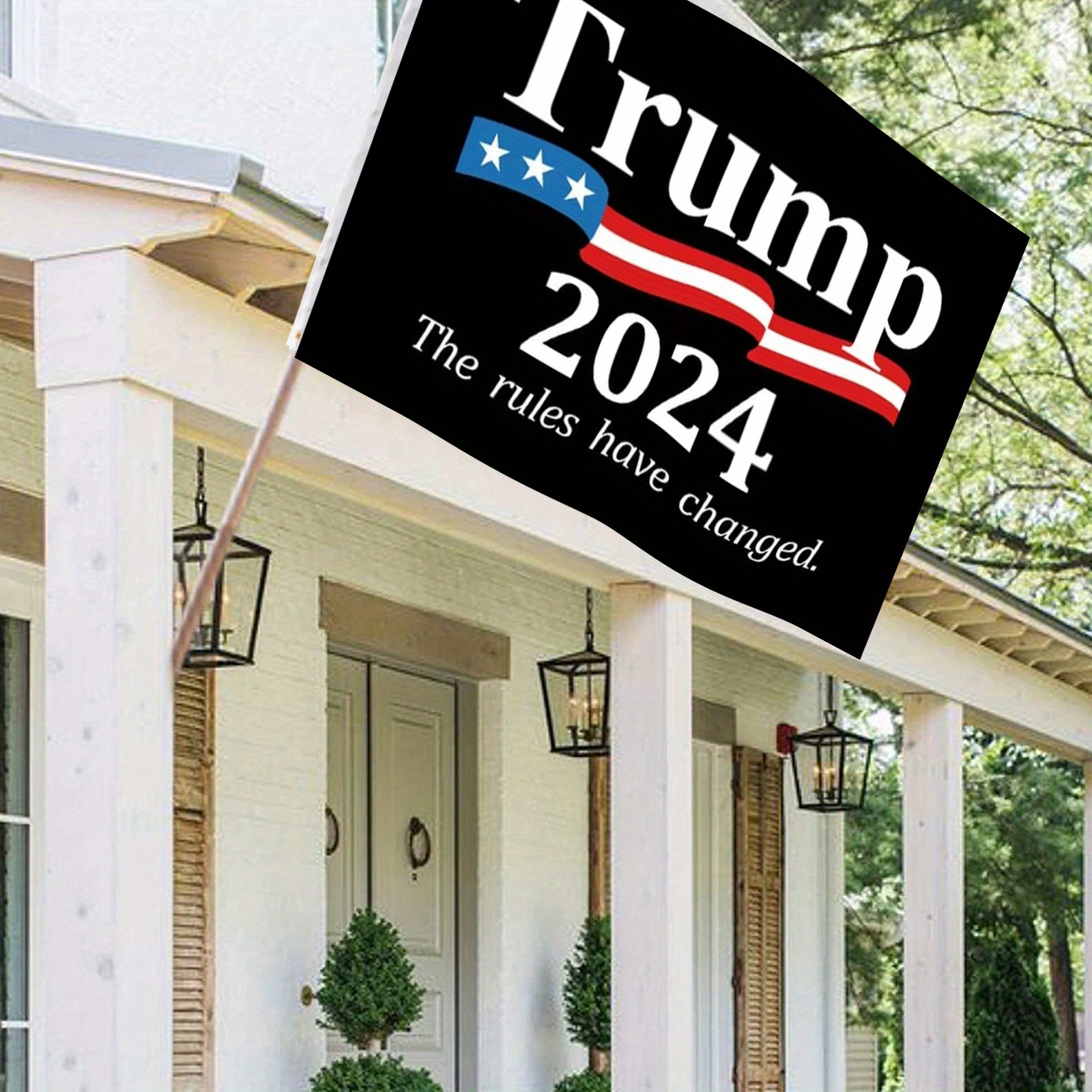 Trump 2024 Flag Rules Changed Indoor Outdoor Decoration - Temu