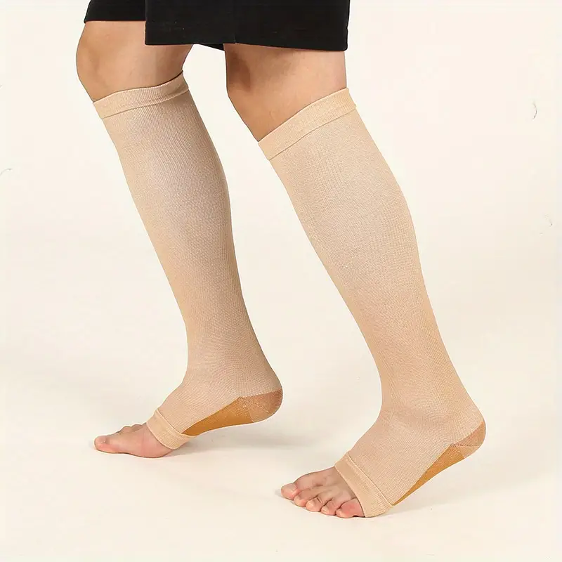 Calcetines Compresión Sin Dedos Calcetines Deportivos - Temu