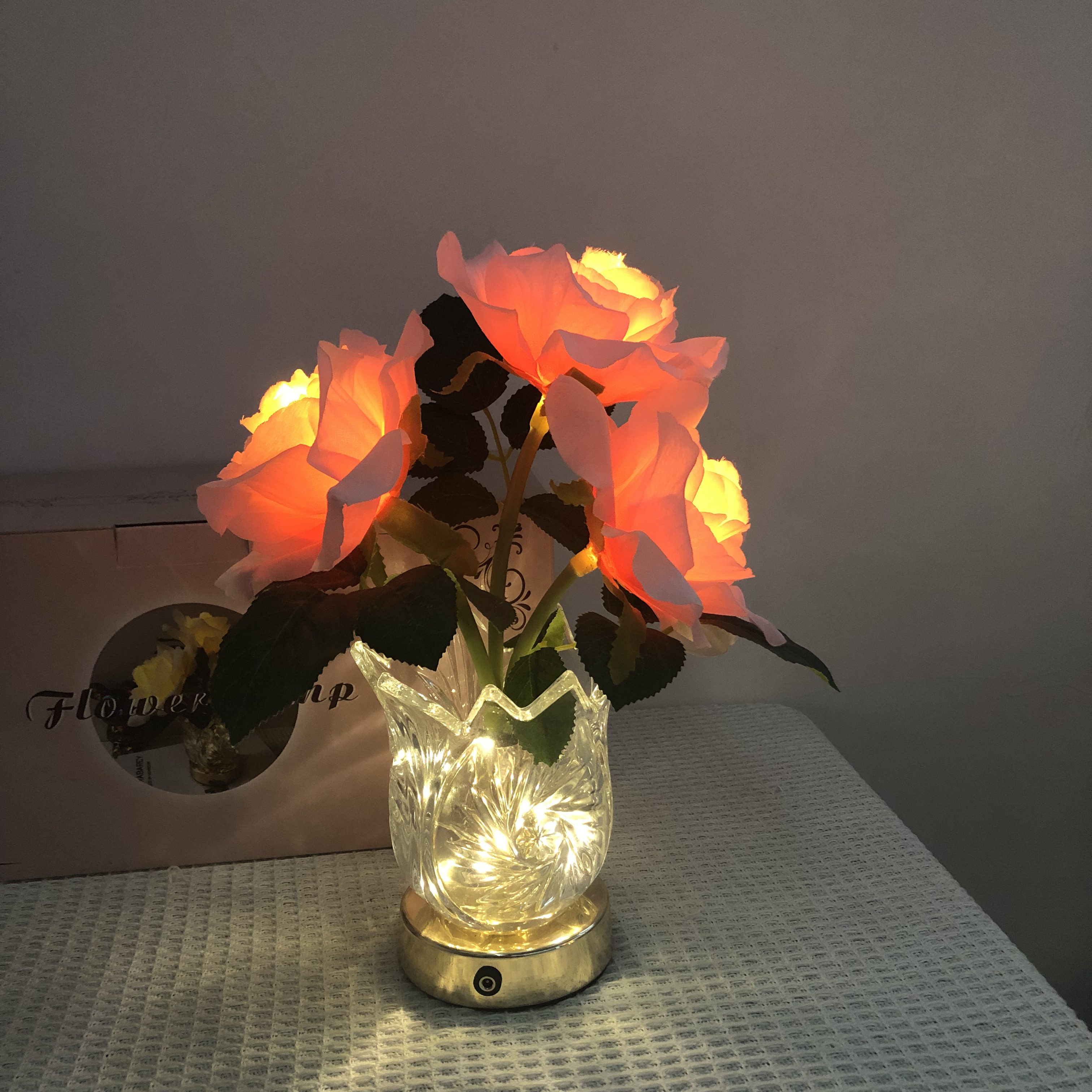 Universal - Lampe de table led a usb fleurie arbre decoration maison  chambre cadeaux nuit lampe de table noel mariage chambre (bleu) - Lampes à  poser - Rue du Commerce
