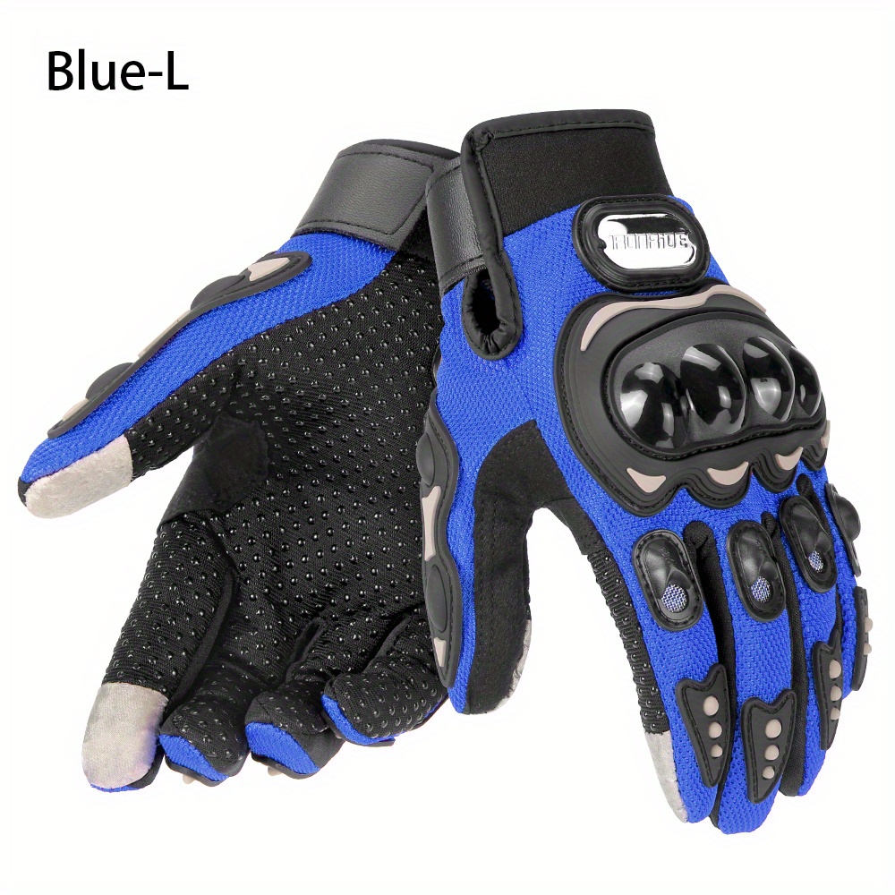 Guantes de moto de verano Transpirable Dedo completo Guantes Luvas  Protección para deportes al aire libre Accesorios de equitación de carreras  impermeables Tan Jianjun unisex