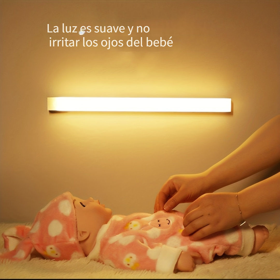 1pc Luz Armario Led Luz Sensor Movimiento Funciona Pilas Luz - Temu