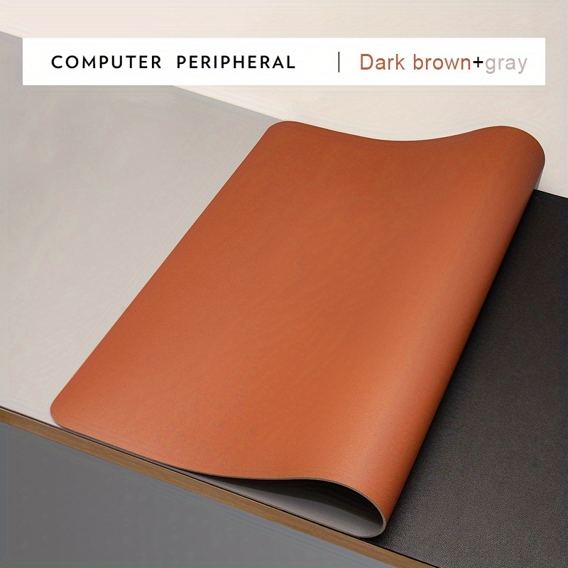 Double Sided Leather Mouse Pad Medium Office Computer Desk Pad Non-Slip 30 x 59