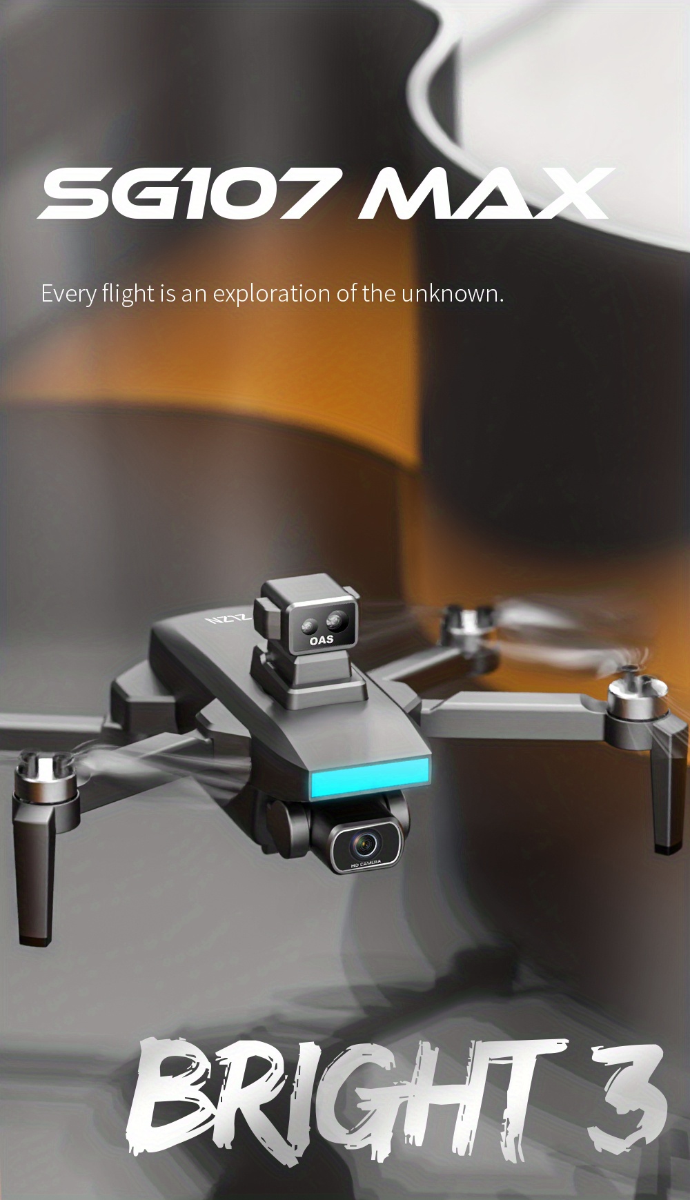 smart follow drone with 2 axis gimbal esc camera gps positioning more one key take off landing headless mode details 0