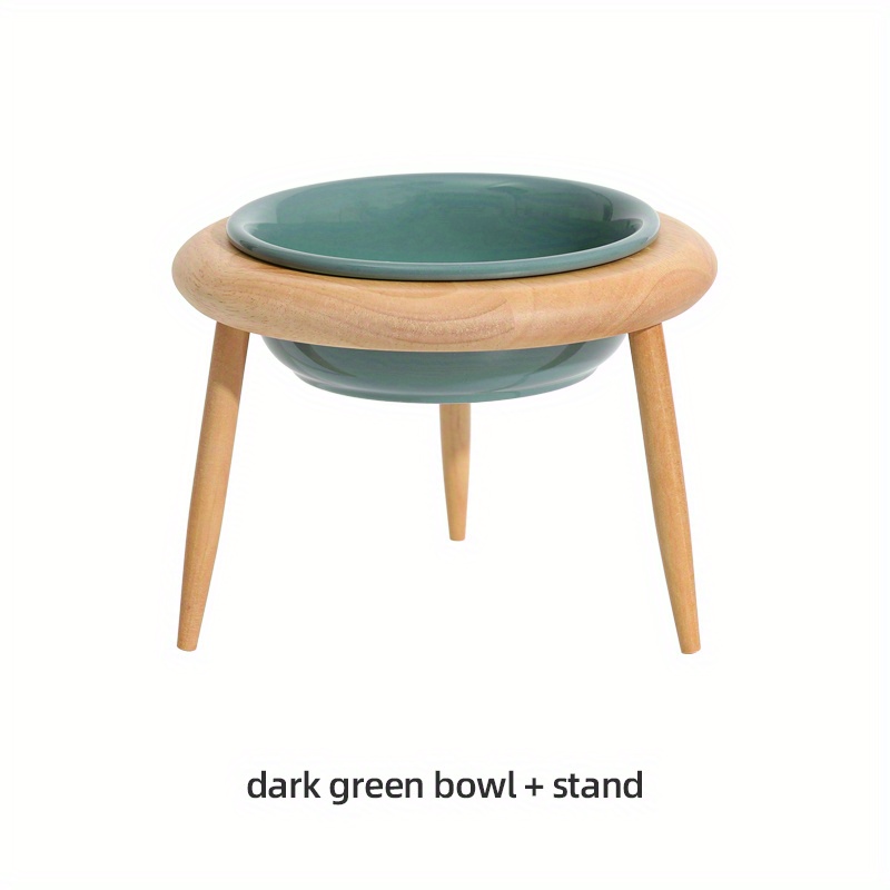 Elevated Ceramic Bowl w/ Adjustable Stand