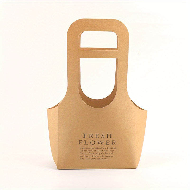 Kraft paper bag purchase gift gift exchange gift bag dry flower bouquet  paper bag - Shop wanyi Gift Wrapping & Boxes - Pinkoi