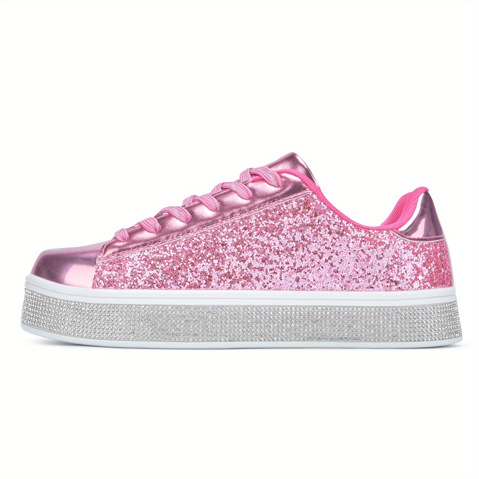 ROSY Pink Glitter Sneaker - Women